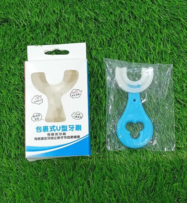 (nw000104) 360 degree u-shaped baby toothbrush children child toothbrush teethers baby brush silicone kids teeth oral care cleaning - Image 2