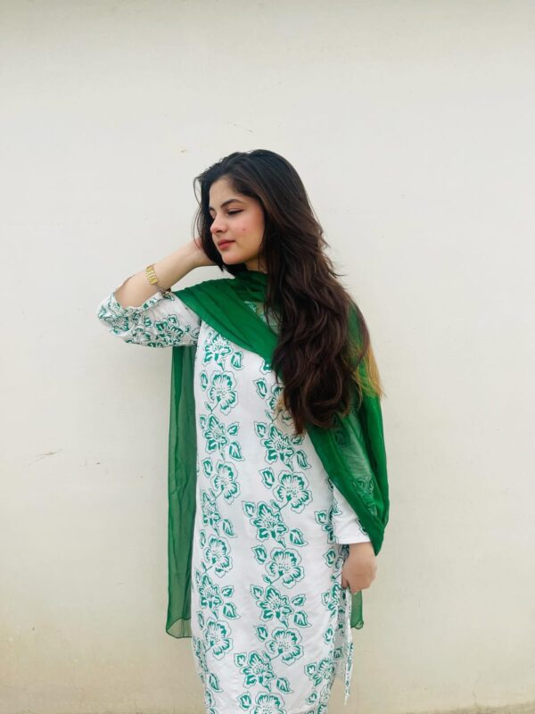 rangoon  print 2pc dress (14 august - Image 2