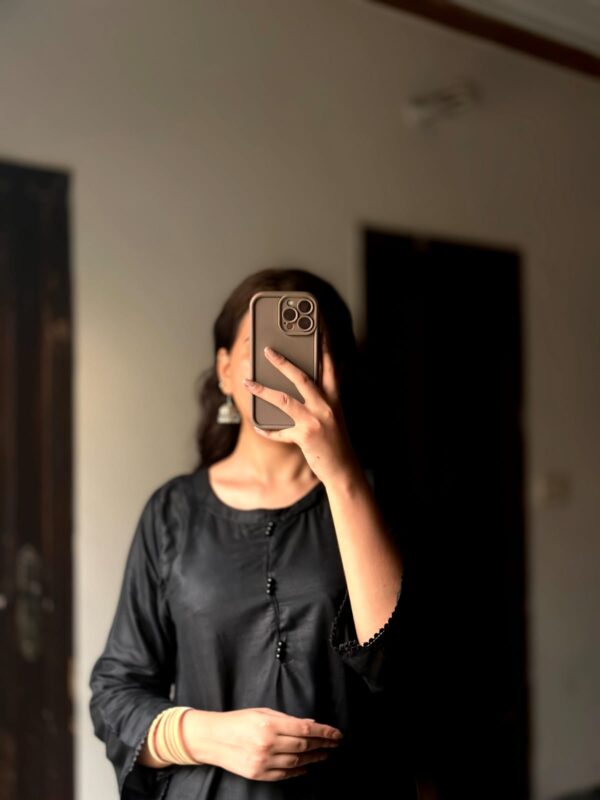 black 2pc suit plain shirt & trouser-new design new trendy party wear for girls/women - Image 6