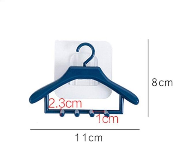 1pcs toothbrush holders wall mounted hangers style toothbrush holder tooth brush razor organizers holder bathroom accessories(random color ) - Image 3