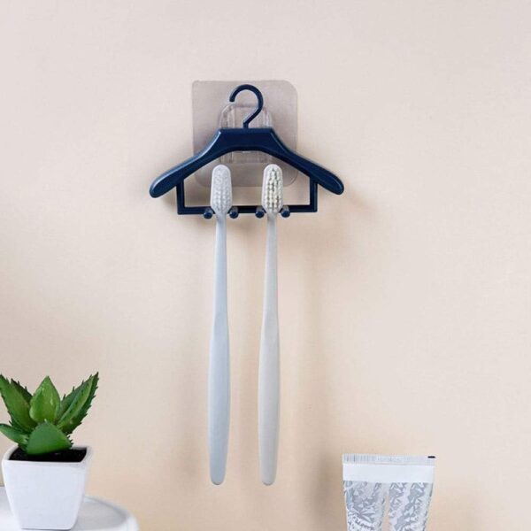 1pcs toothbrush holders wall mounted hangers style toothbrush holder tooth brush razor organizers holder bathroom accessories(random color ) - Image 5