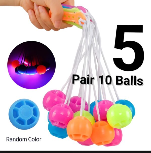 5 packet tak tak clacker ball | china ball | pack of 5 pair ( 10 balls ) for kids and adults (random color)