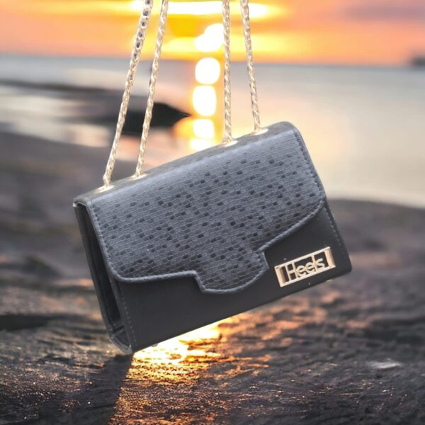 stylish hand bag with top handle and long strap  safety pocket bag