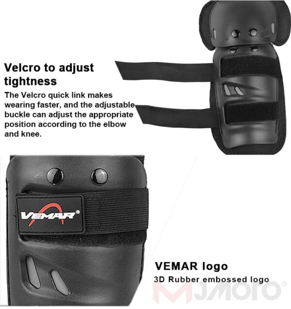 4 pcs breathable motorcycle knee elbow pads, motocross elbow pads, windproof motorbike protective gear, anti-collision, anti-fall, new - Image 13