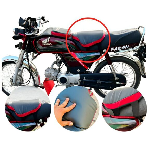 best bike seat cushion for back pain red black waterproof universal relaxer bike seat cushion and motorcycle seat cover for all bikes( red black )