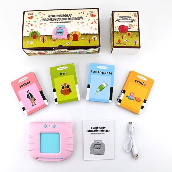 audible flash cards baby reading machine for kids early learning english | montessori toddlers gifts (random color ) - Image 9