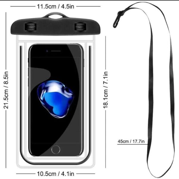 water proof  cover bag for mobile | waterproof cover for mobile phones (random color) - Image 5
