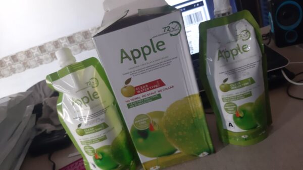 pack of 2  (500ml) apple hair color cream black - Image 3