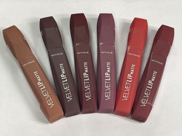 ( pack of 6 )  wynie velvet lip matte lipgloss