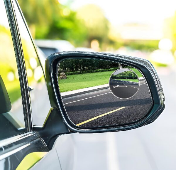 2 pcs car round mirror original glass rear view blind spot side mirror wide-angle 360 lens - Image 5