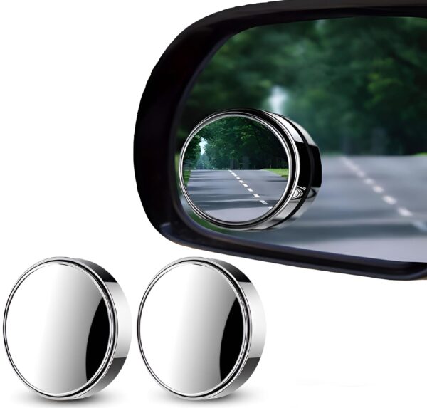 2 pcs car round mirror original glass rear view blind spot side mirror wide-angle 360 lens - Image 9