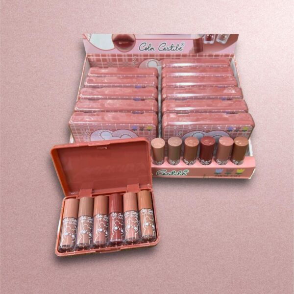 color castle nude lip gloss 6 in1 pack - Image 5