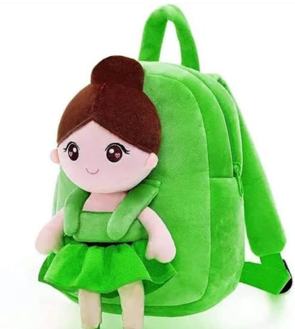 mini cartoon plush soft toy with bags for kids (random design) - Image 4