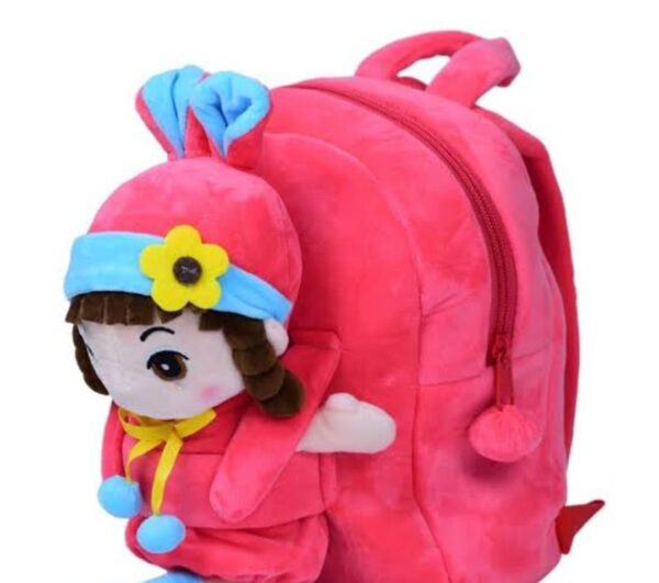 mini cartoon plush soft toy with bags for kids (random design) - Image 6