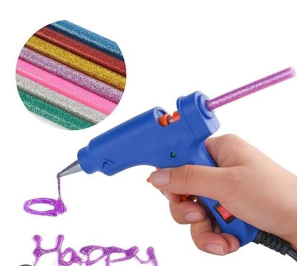 large size glue gun hot melt silicone glue gun rod sticks bond arts crafts large glue gun (random color) - Image 6