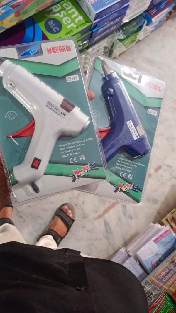 large size glue gun hot melt silicone glue gun rod sticks bond arts crafts large glue gun (random color) - Image 2