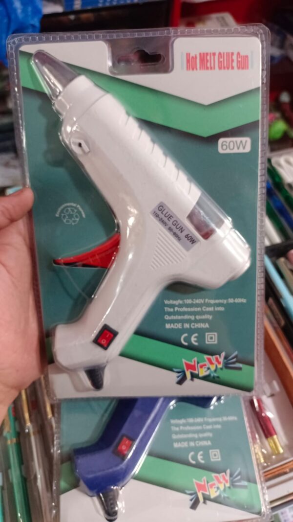 large size glue gun hot melt silicone glue gun rod sticks bond arts crafts large glue gun (random color) - Image 3