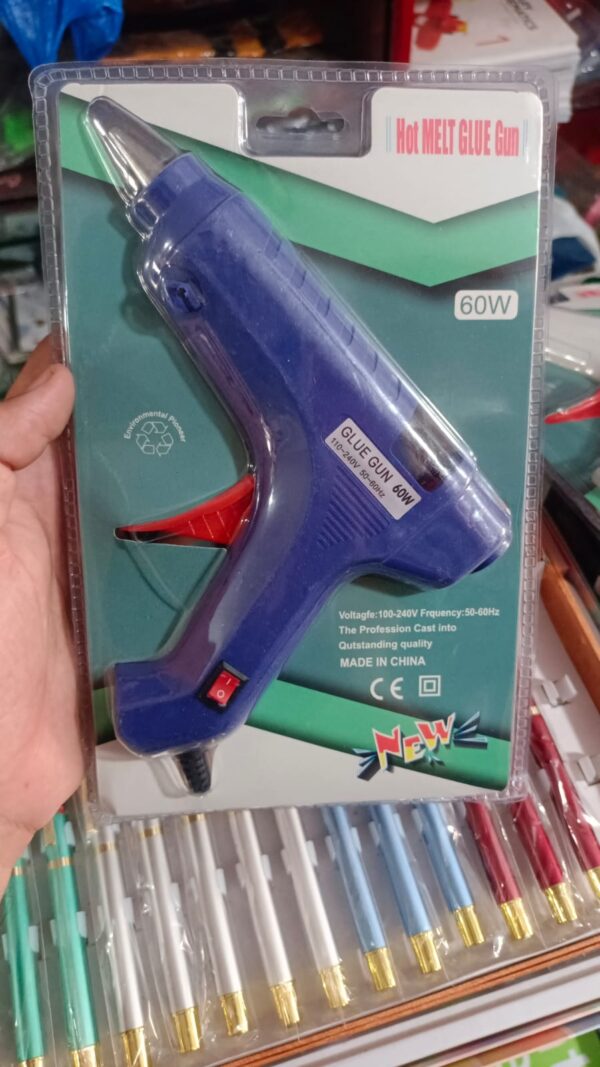 large size glue gun hot melt silicone glue gun rod sticks bond arts crafts large glue gun (random color) - Image 4