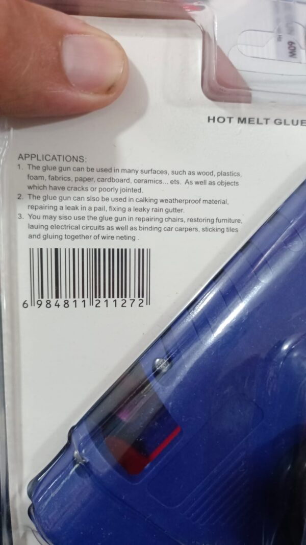 small  size glue gun hot melt silicone glue gun rod sticks bond arts crafts  (random color) - Image 2