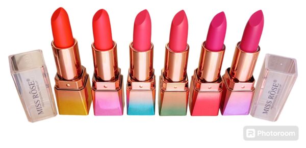 (pack of 6)matte miss rose lipstick  different color lipsticks - Image 5