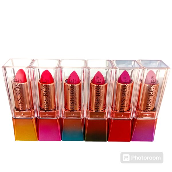 (pack of 6)matte miss rose lipstick  different color lipsticks - Image 3