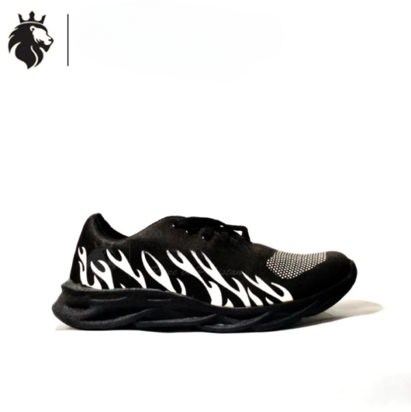 men's rubber comfortable joggers , white fire - Image 4