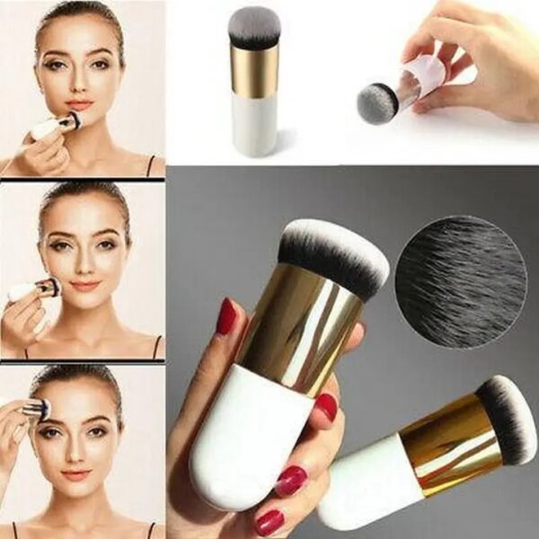 make-up fixer brush, foundation brush, foundation blender, flat cream makeup brush, premium quality makeup brush (random color)