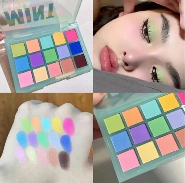 ucanbe mint macron candy 15 color eyeshadow palette.