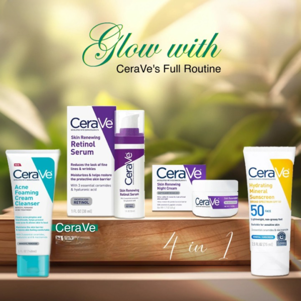 cerave 4 in 1 skincare (cerave kit local made)