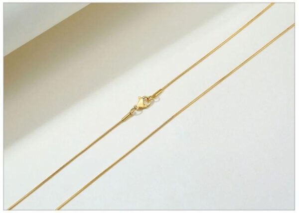 golden snake chain ,golden locket for women - Image 3