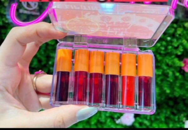pack of 6  mini lip tints – vibrant, long-lasting color - Image 3