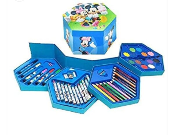 46 pcs painting colour kit for kids, fun disney/cartoon character art set(random color) - Image 2