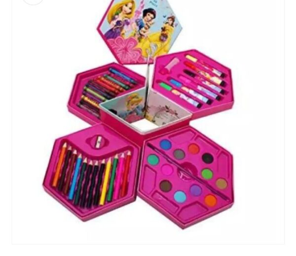 46 pcs painting colour kit for kids, fun disney/cartoon character art set(random color) - Image 5