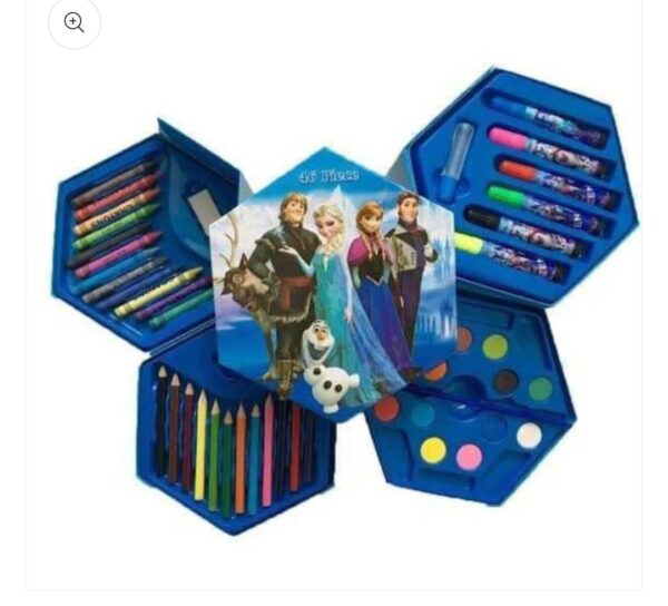 46 pcs painting colour kit for kids, fun disney/cartoon character art set(random color) - Image 7