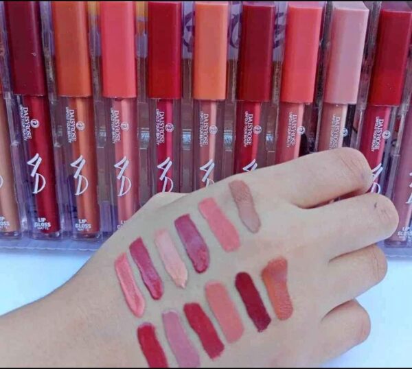(pack of 12 lip glosses) daisy rose lip gloss 4d - Image 2