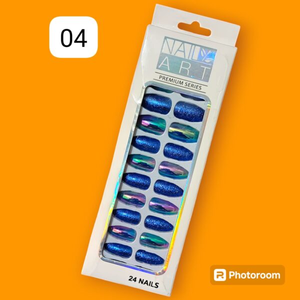 ladies artificial nail  with gum sticker. premium quality - Image 4