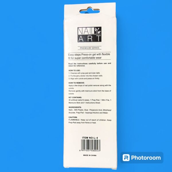 ladies artificial nail  with gum sticker. premium quality - Image 6