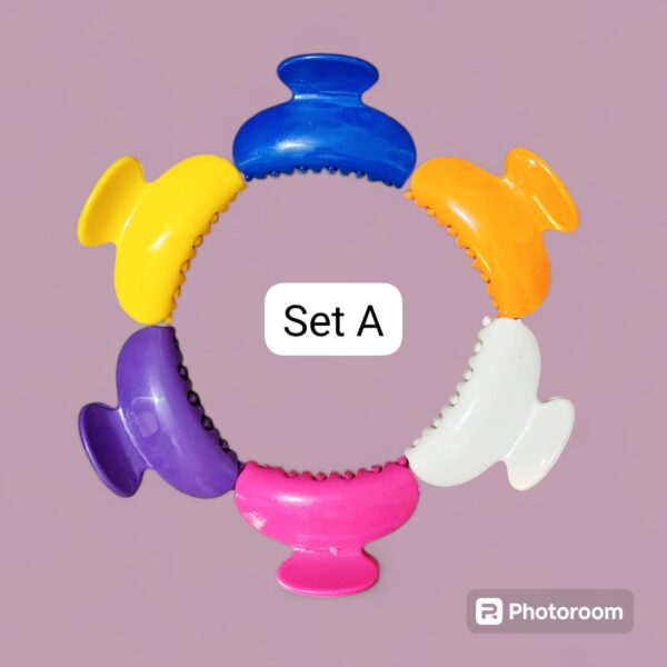 (pack of 6) finest quality hair catchers girls and women (random color) - Image 2