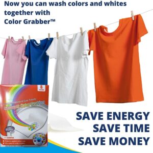 sprouutt color grabber - 8 sheets stain remover | protects laundry from color runs or bleeds | color catcher, dye trapping sheet