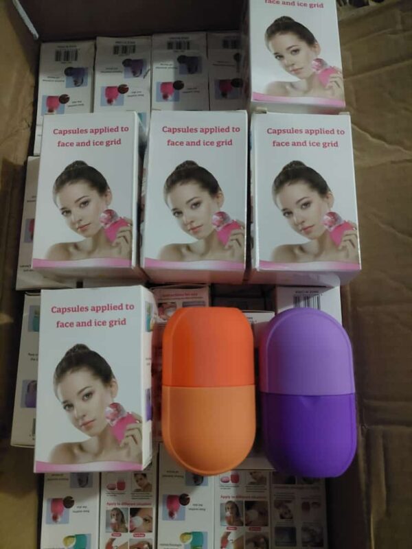 (with box ) face ice roller to enhance skin glow shrink &tighten pores reusable facial ice roller face ice treatment (random color) - Image 2