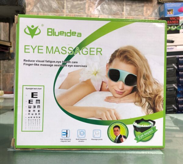 eye massager, portable electric eye care massager electric relieve fatigue healthy migraine mask for eye fatigue, dry eyes and dark circles - cell operated - Image 3