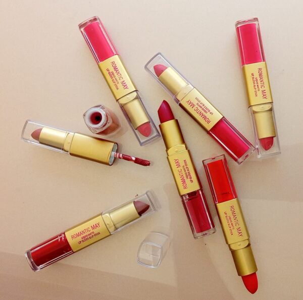 (pack of 7 ) romantic may  liquid matte lipgloss & lip stick  (2 in 1) - Image 2