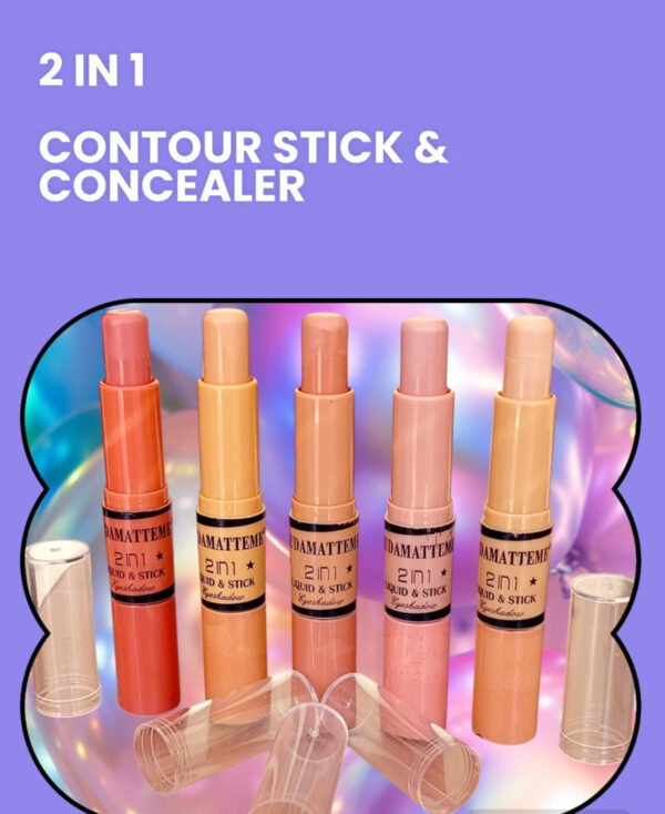 huda matteme 2 in 1  contour stick & concealer. - Image 7
