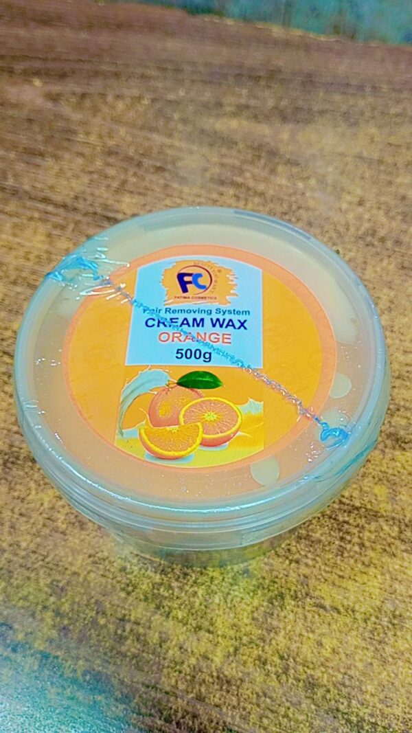 cream wax  orange 500g