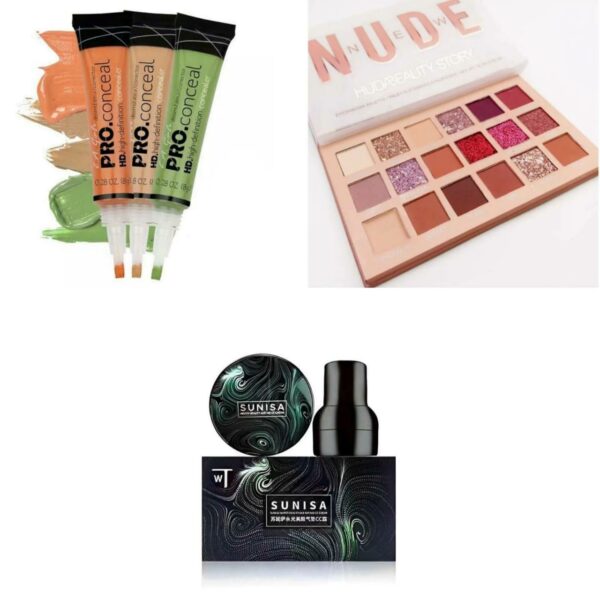 3-in-1 deal foundation, eyeshadow & concealer | beauty deal for girls & women