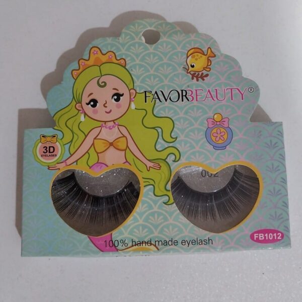 1 pair of favor beauty  3d - hand made  eyelashes - Image 3