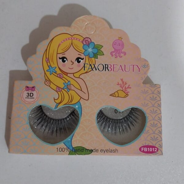 1 pair of favor beauty  3d - hand made  eyelashes - Image 5