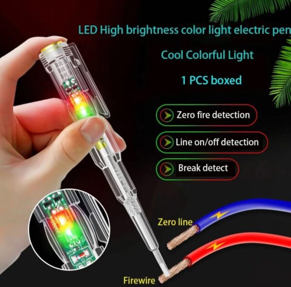 led tester voltmeter power detector electrical screwdriver indicator without box - Image 4