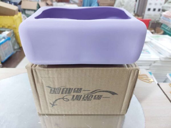silicone suction tissue box  | tissue holder household paper towel storage box with suction cups for refrigerator, kitchen, bathroom (random color) - Image 2