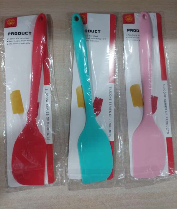 silicone spatula heat resistant non-stick flexible rubber kitchen utensil (random color) - Image 6